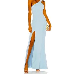 Light blue evening gown never been worn tags still attached